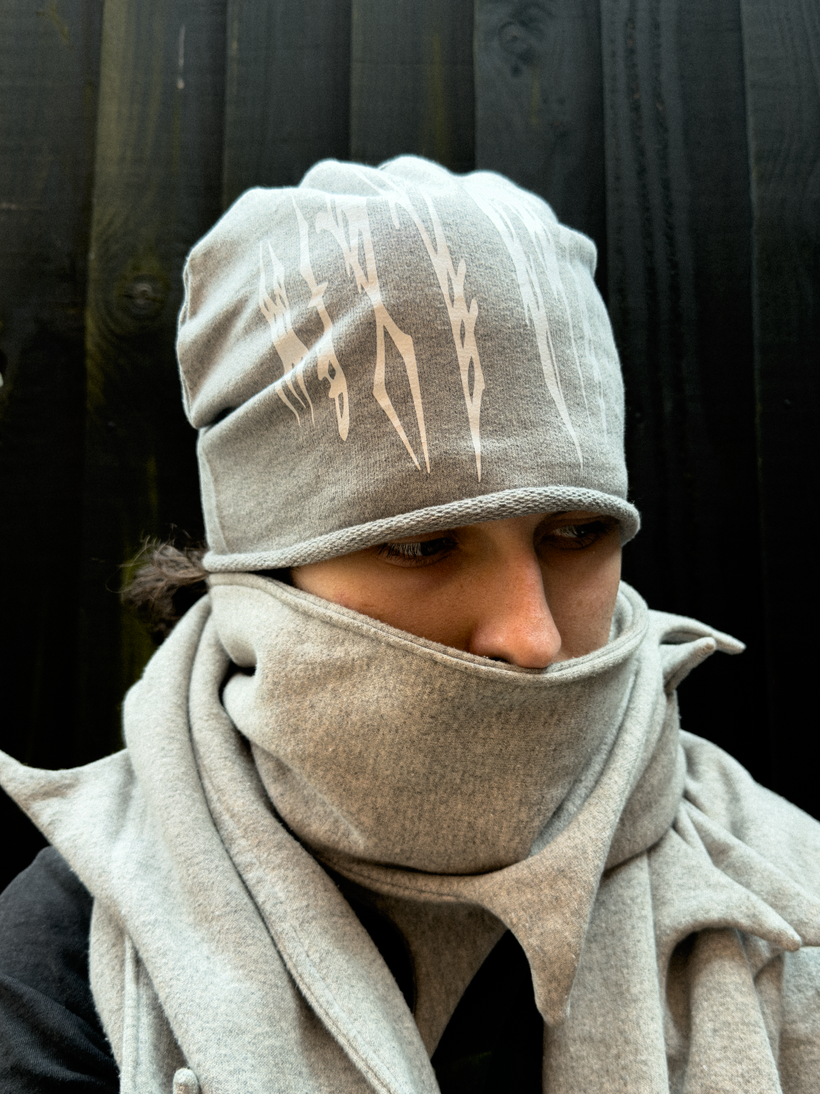 HIEROGLYPH JERSEY BEANIE